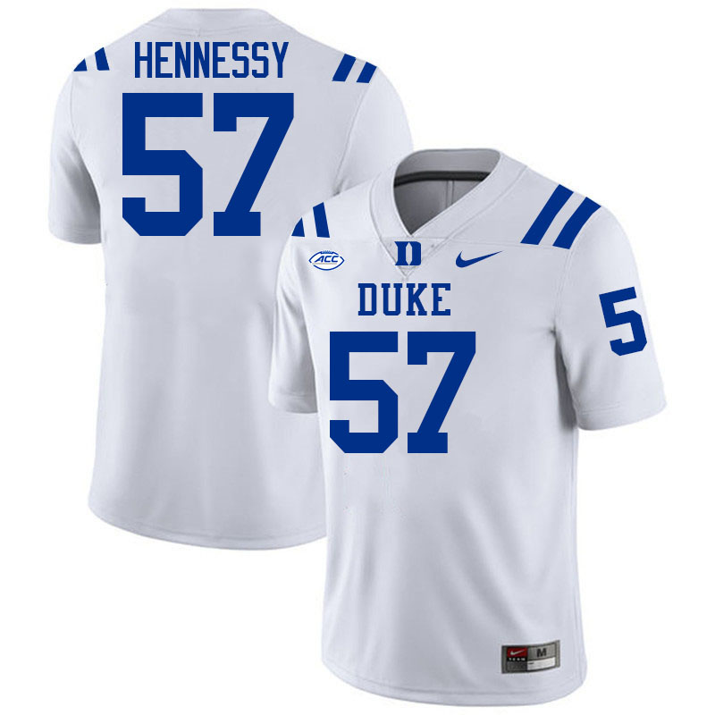 Thomas Hennessy Duke Jersey,Duke Blue Devils #57 Thomas Hennessy Jersey Youth College-White